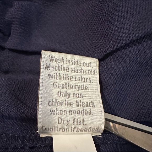 LC LAUREN CONRAD Dress Maxi Sleeveless Lace Bohemian Ruffle Navy Blue Size 8 - Picture 9 of 10